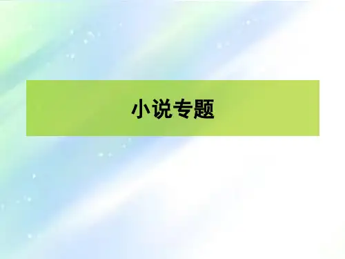 高考复习·小说阅读专题复习 PPT