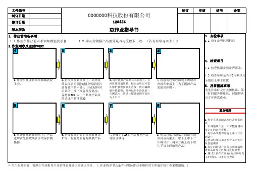 SOP模板