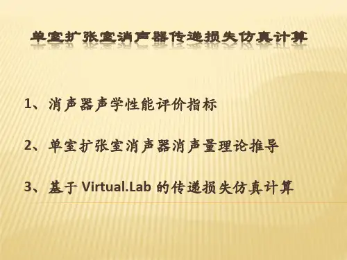 单扩张腔消声器传递损失计算