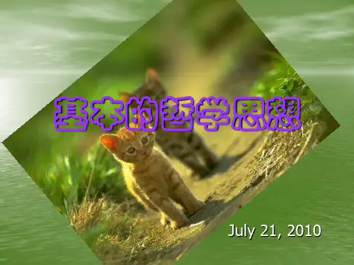 《基本的哲学思想》PPT课件