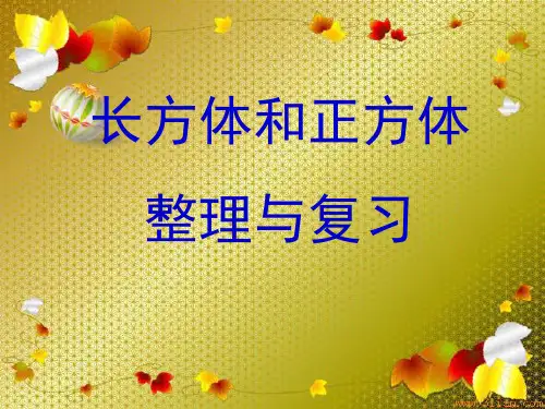 长方体和正方体整理与复习总结