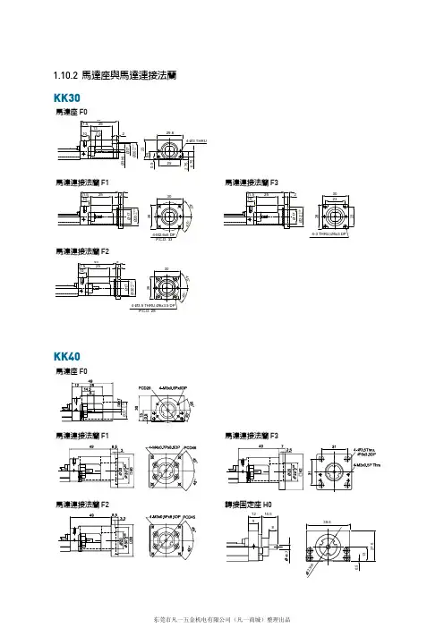 上银KK模组马达座与马达连接