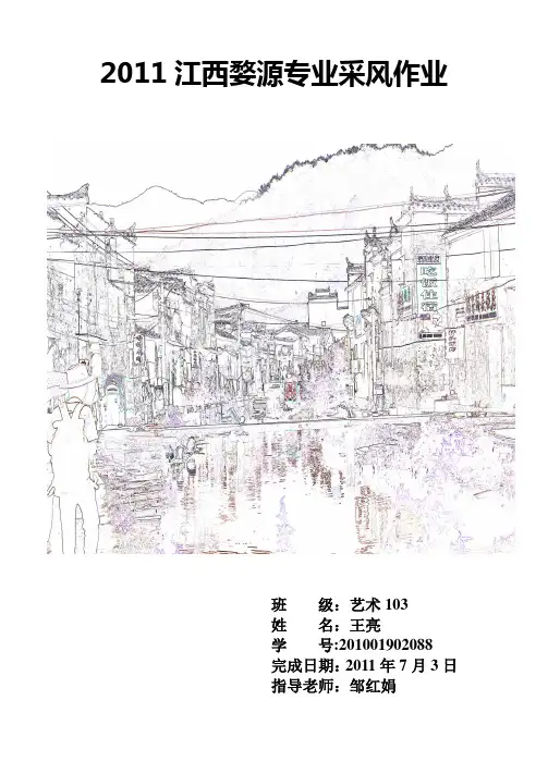 2011江西婺源专业采风作业