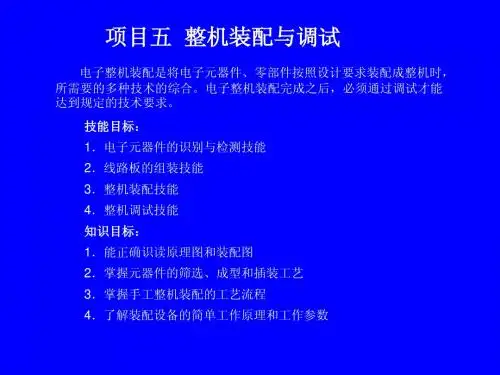 电子整机装配与调试(项目五)3