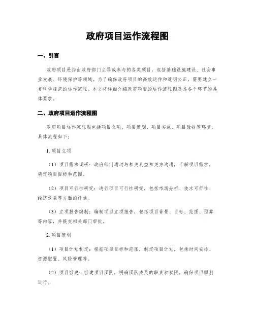 政府项目运作流程图