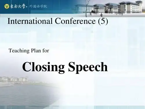 Clsoing Speech