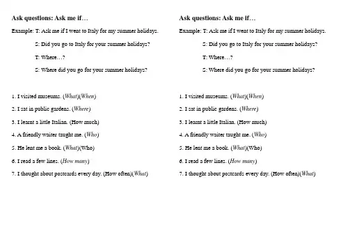新概念英语第二册口语练习 Lesson 3