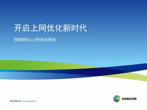SANGFOR深信服_SG上网优化网关  产品介绍
