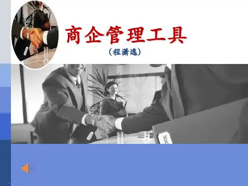 商企管理工具概述ppt