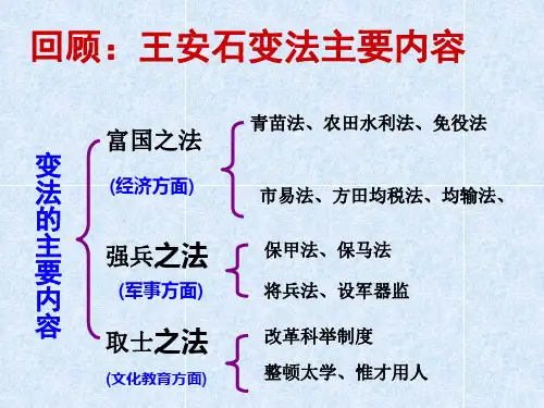 王安石变法的历史作用课件