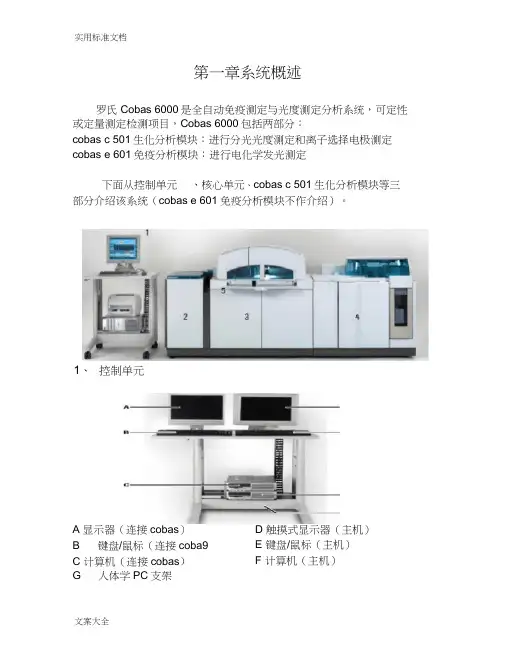 (完整word版)Cobasc501分析仪用户操作手册