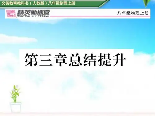 2018-2019年人教版八年级物理上册第三章总结提升导学案训练课件