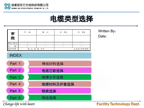 电缆类型与选择