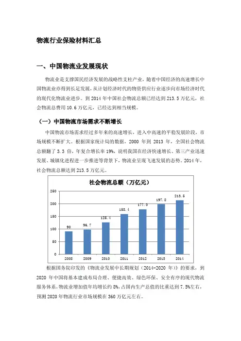 物流行业保险材料