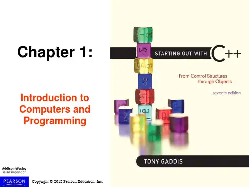 美国C++教材：Chapter01 Introduction to Computers and Programming