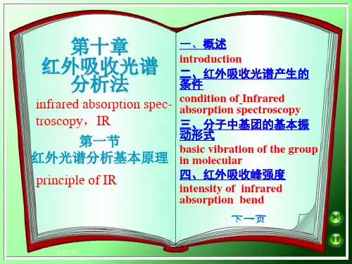 红外吸收光谱分析1法