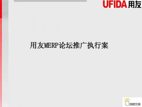 用友MERP论坛推广执行方案