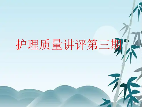 护理质量讲评-PPT幻灯片