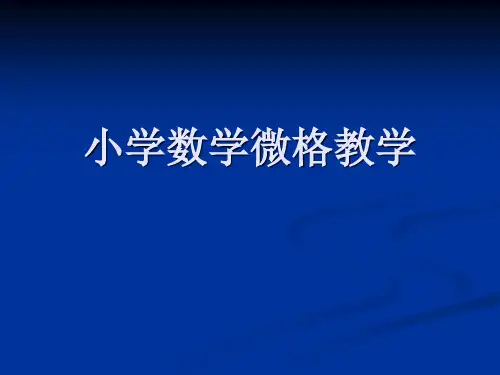 小学数学微格教学
