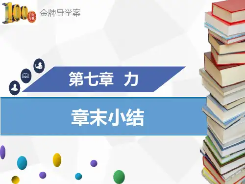 八年级物理下册课件第七章章末小结