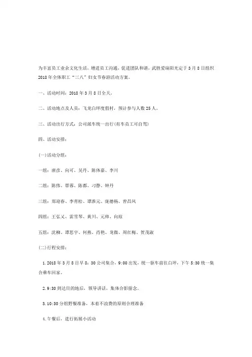 3.8活动方案