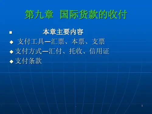 国际货款收付PPT课件