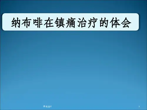 纳布啡在镇痛治疗的应用