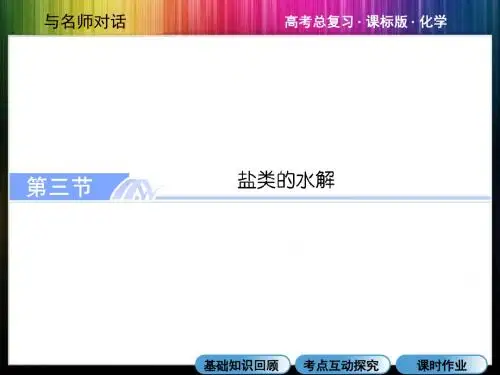 盐类的水解8-3