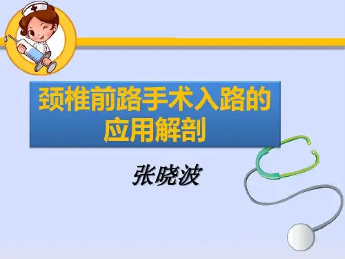颈椎前路手术入路的应用解剖42页PPT