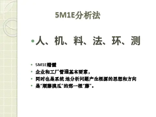5M1E分析法 (2)