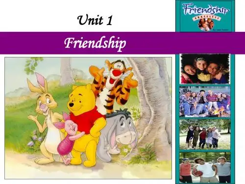 人教版高中英语必修1-Unit1《Friendship》Warming up课件           (共30张PPT)