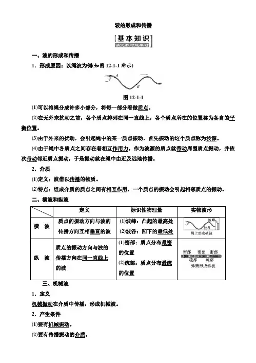 波的形成和传播