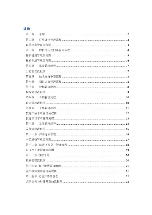 销售部流程管理-流程图