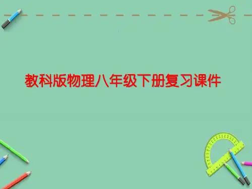 最新教科版物理八年级下册复习课件