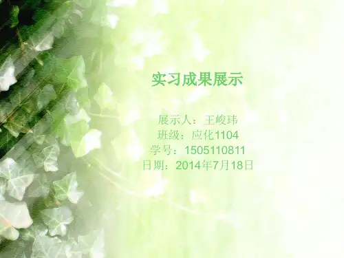 长沙市环境监测中心站实习成果展示