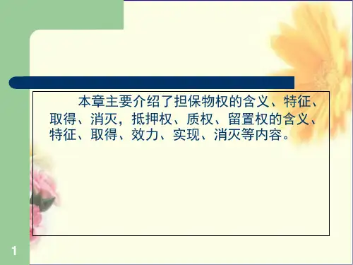 民法-第15章担保物权PPT