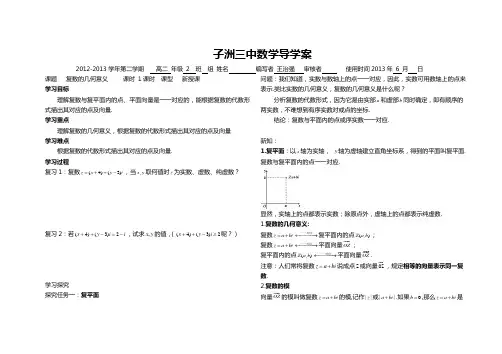 复数的几何意义 2