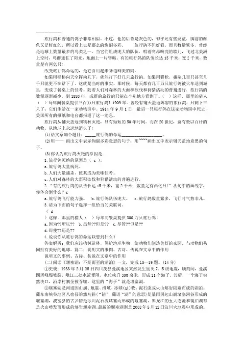 说明文的例子