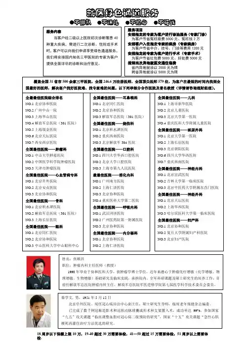 就医绿色通道服务1