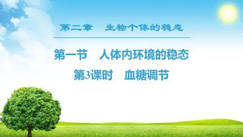 2019生物新课堂同步苏教版必修三课件:第2章 第1节 第3课时 血糖调节