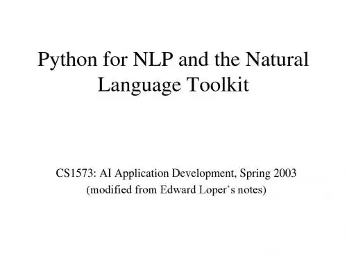 nature language processing toolkit