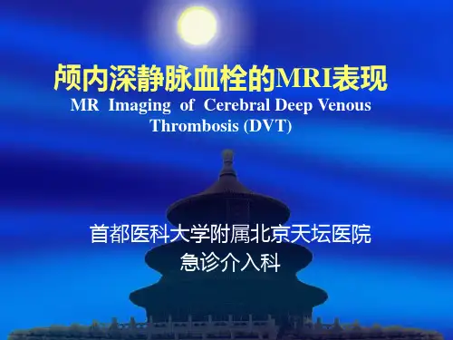 6-深静脉血栓的MRI表现