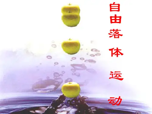 高中物理课件-第五节    自由落体运动