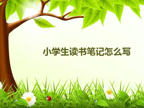 小学生读书笔记怎么写