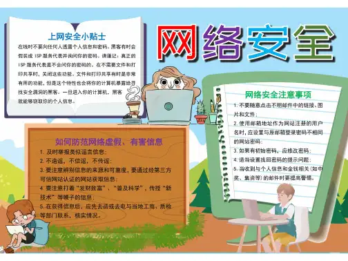 网络安全知识手抄报a3