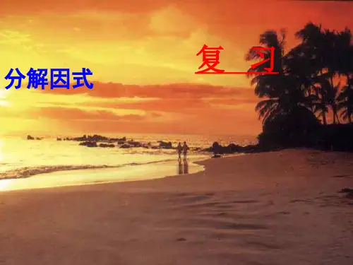 八年级数学因式分解复习PPT教学课件