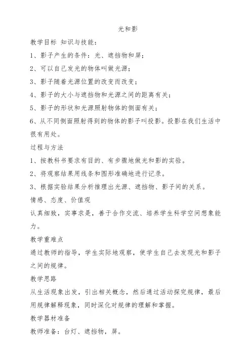 光和影