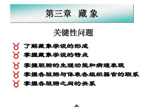 中医基础理论藏象学说