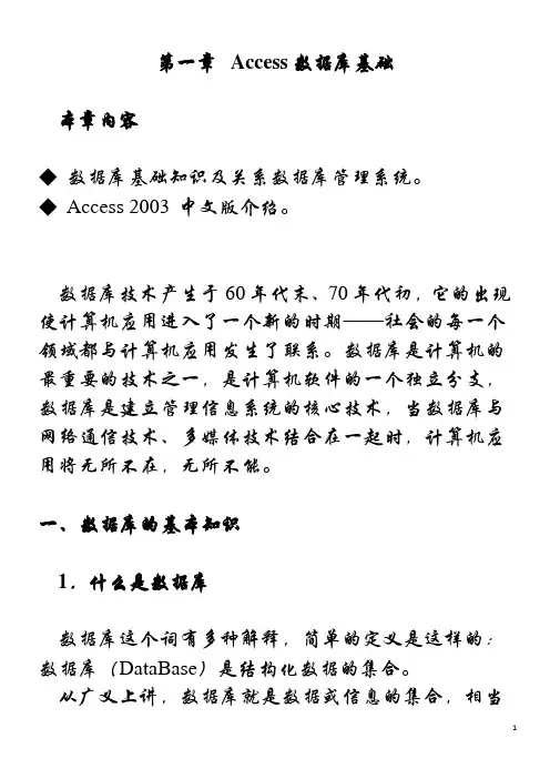 Access教程