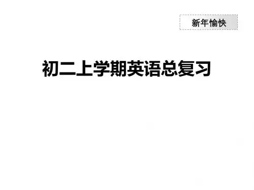 初二上学期英语总复习
